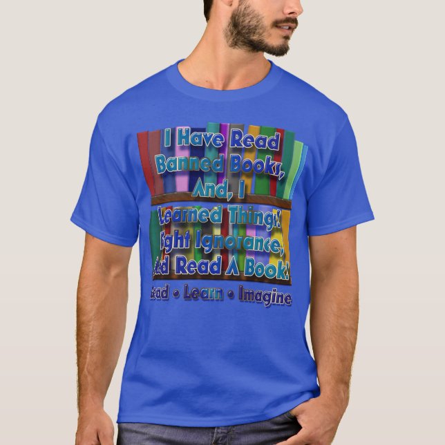 T-shirt Lire, apprendre et imaginer (Devant)