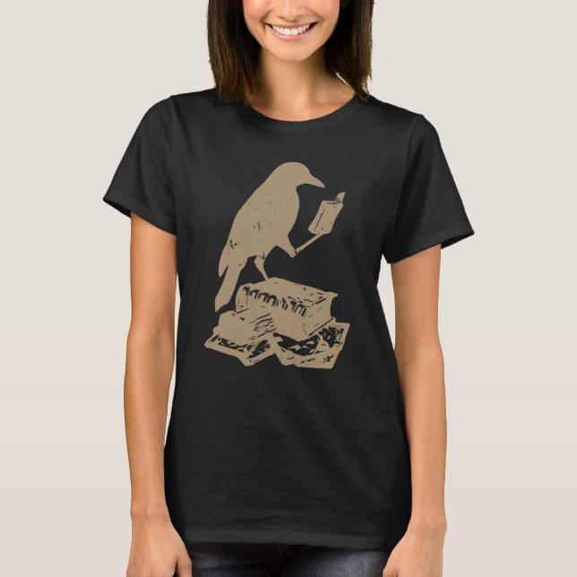 T-shirt Lire Corbeau Pastel Goth Raven (Devant)