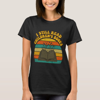 T-shirt Lire des livres pour enfants drôle vintage rétro h