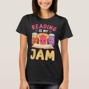 T-shirt Lire est ma confiture drôle J'aime lire des livres
