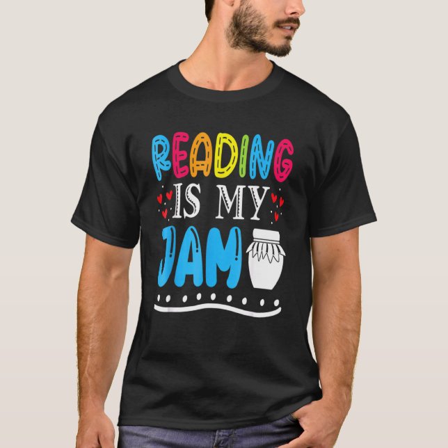 T-shirt Lire est ma confiture Enfants Enseignant J'aime à  (Devant)
