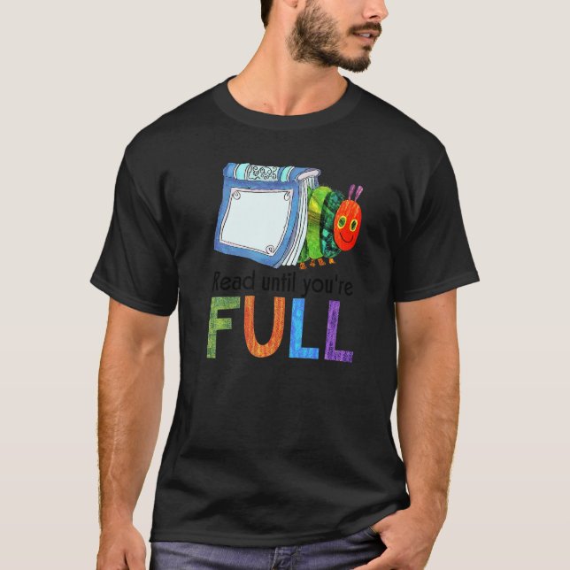 T-shirt Lire jusqu'à ce que vous lisiez le ver de livre (Devant)