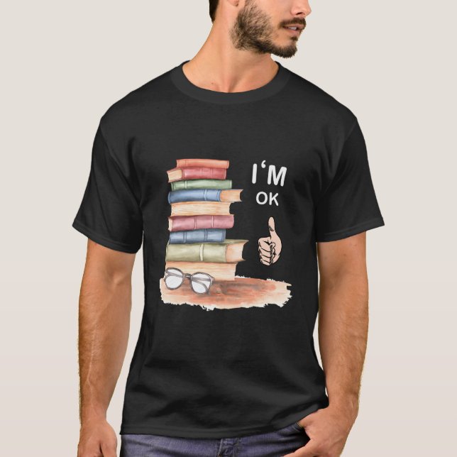 T-shirt Lire Les Amateurs De Livre Je Suis Ok National Boo (Devant)