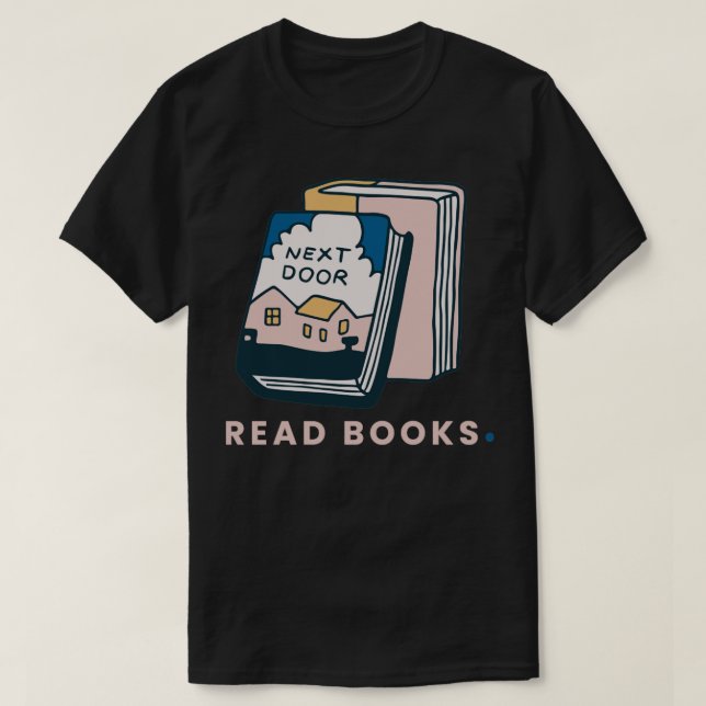 T-shirt Lire les livres 4 (Design devant)