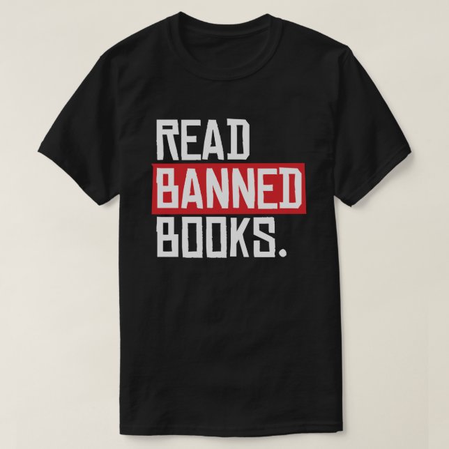 T-shirt Lire les livres interdits (Design devant)