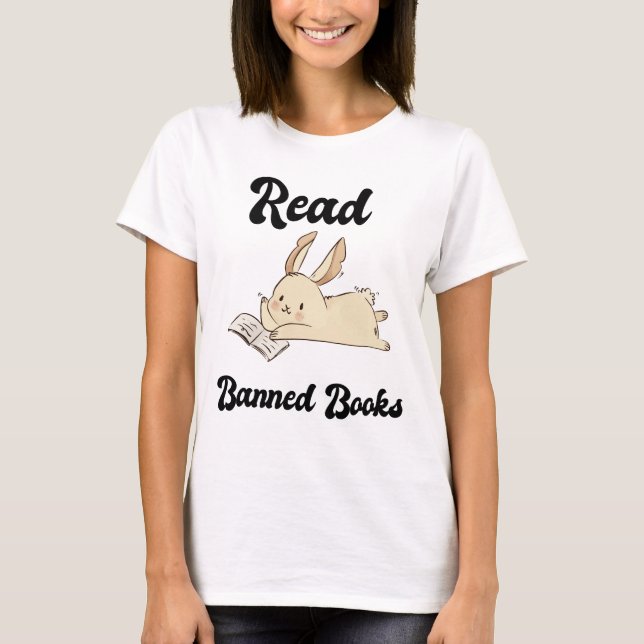 T-shirt Lire Livres Interdits Adorable Rabbit (Devant)