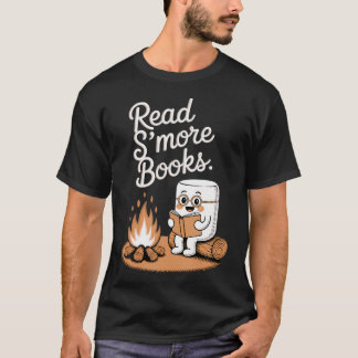 T-shirt Lire plus de livres Camping en plein air Lecture F