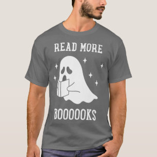 T-shirt Lire plus Livre Ghost Halloween Bibliothécaire Lec