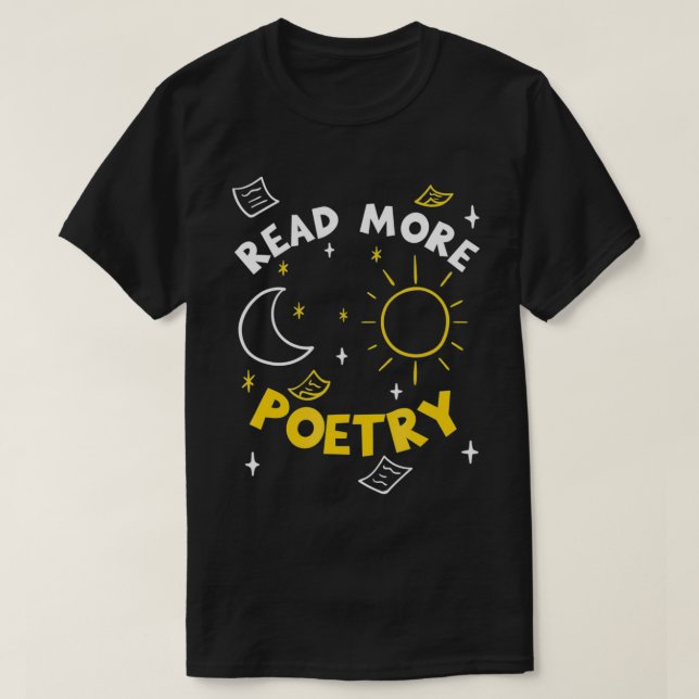 T-shirt Lire plus Poésie (Design devant)