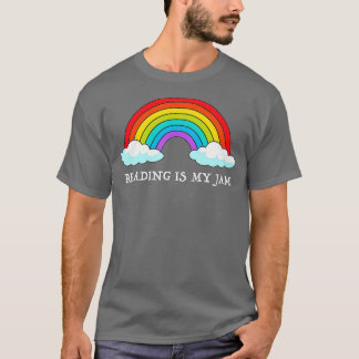 T-shirt Lire professeur arc-en-ciel Lire est ma confiture