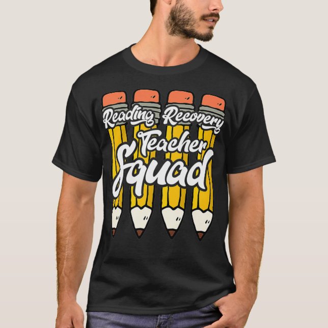 T-shirt Lire Récupération Enseignant Squad ELA Équipe Cade (Devant)