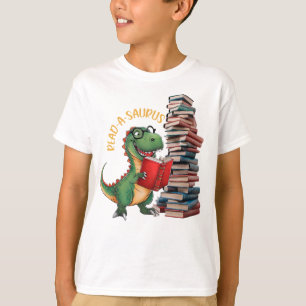 T-shirt Lire un saurus Dinosaure Drôle Lecture