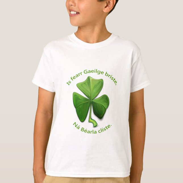 T-shirt L'irlandais cassé est meilleur que l'anglais intel (Devant)