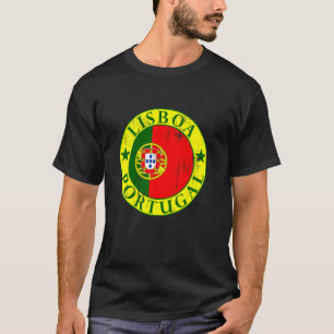 T-shirt Lisbonne, Drapeau du Portugal, Voyage au Portugal,