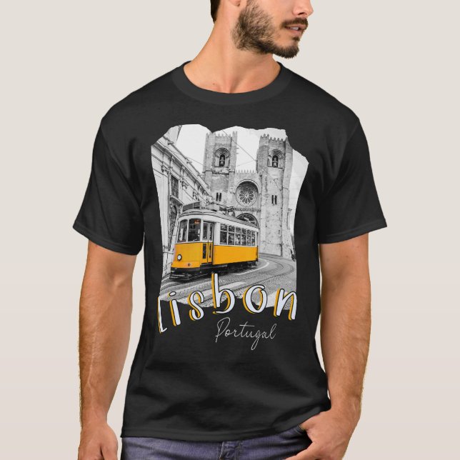 T-shirt Lisbonne Portugal Tramway Portugais Souvenirs Lisb (Devant)