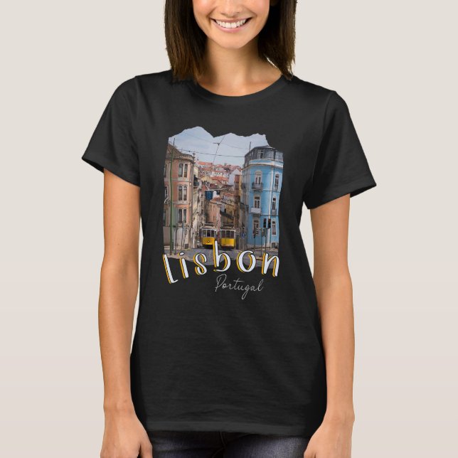 T-shirt Lisbonne Portugal Tramway Portugais Souvenirs Lisb (Devant)