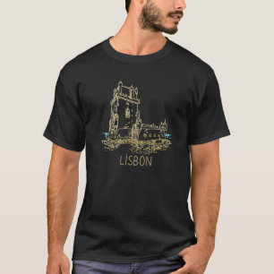T-shirt Lisbonne Ville Portugal souvenir pour hommes femme