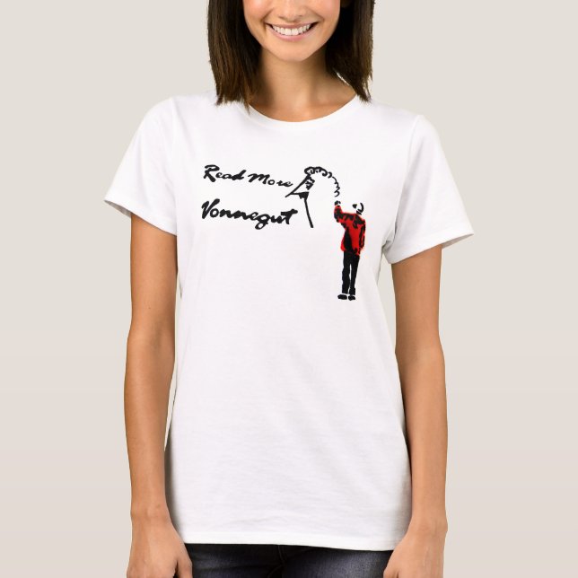 T-SHIRT LISEZ PLUS DE VONNEGUT (Devant)