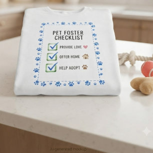T-shirt Liste de cadeaux pour parents d'animaux d'accueil