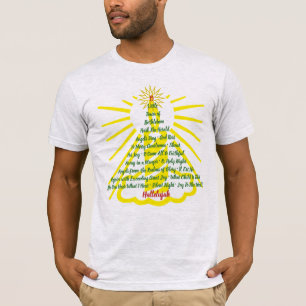 T-shirt Liste de chanson de lueur d'une bougie