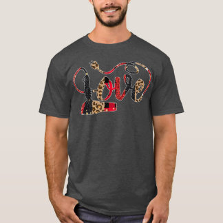 T-shirt Liste de cheveux Valentines Love Sèche-cheveux Leo