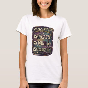 T-SHIRT LISTE DE CONTRÔLE DE CE QUE J'AI BESOIN DANS LA VI
