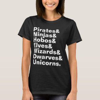 T-shirt Liste de mots personnalisés