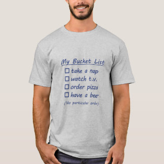 T-shirt Liste de seau