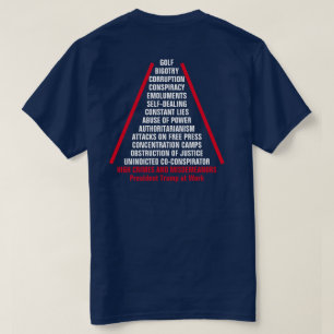 T-shirt Liste des crimes et délits graves et des délits mi