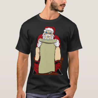 T-shirt Liste des filles de père Noël