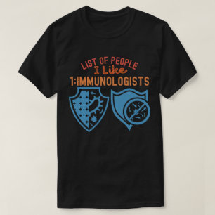 T-shirt Liste des personnes que j'aime 1_Immunologistes