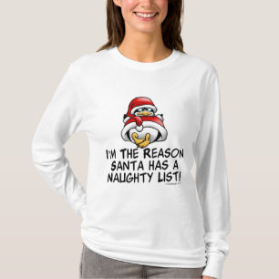 T-shirt Liste vilaine de Père Noël