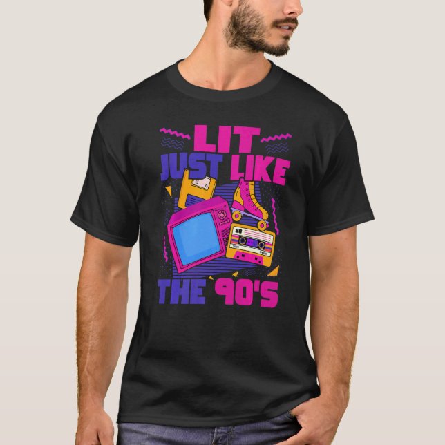 T-shirt Lit Comme Les années 90 90 Nostalgie esthétique 19 (Devant)