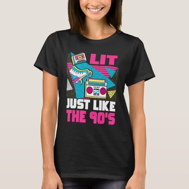 T-shirt Lit Comme Les années 90 90 Nostalgie esthétique 19 (Devant)