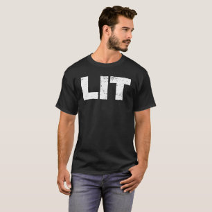 T-shirt LIT EDM et conception de festival de musique