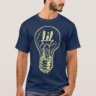 T-shirt Lit Lampe Maître Electricien Linéaire Hommes