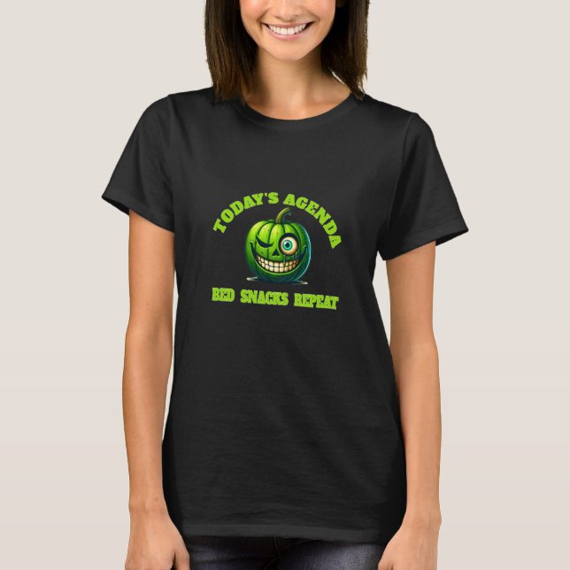 T-shirt Lit Rotation allongé dans le lit et ne rien faire  (Devant)
