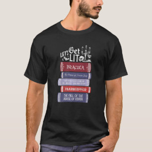 T-shirt Lit Vintage Horror Livre ver Readi