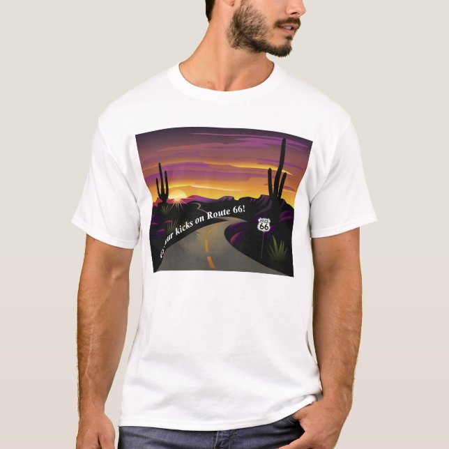 T-shirt L'itinéraire 66 obtiennent à vos éruptions le (Devant)