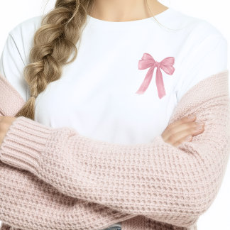 T-shirt Littéralement Juste Un Thème De Ruban Rose Coquett