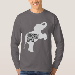 T-shirt Littéralement le moins drôle de cadeau d'éléphant