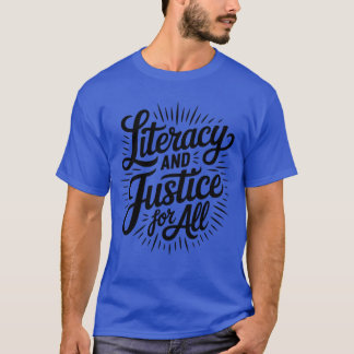 T-shirt Littératie et justice pour tous Arrêtez d'interdir