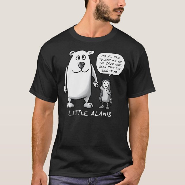 T-shirt Little Alanis et son ours sourd (Best on dar) (Devant)