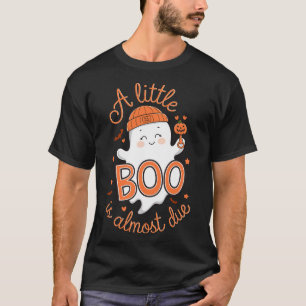 T-shirt Little Boo Est Presque Dû Mignonne Grossesse Hallo