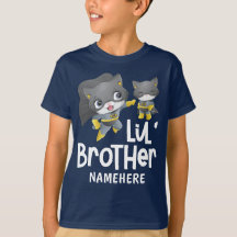 Little Brother Superhero Chat Nom personnalisé