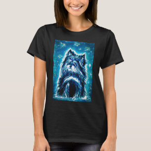 T-shirt Little Doggy en bleu