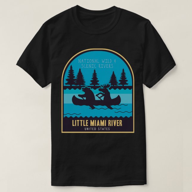 T-shirt Little Miami River National Wild and Pittoresque R (Design devant)