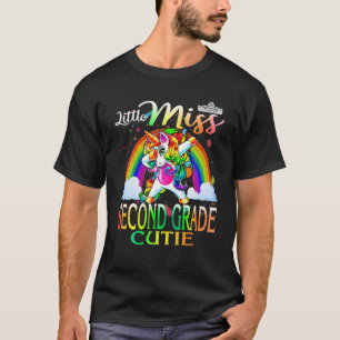 T-shirt Little Miss Cutie de deuxième année Unicorne Premi