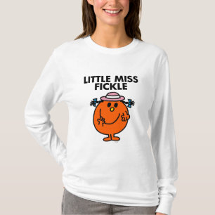 T-shirt Little Miss Fickle Lettres noires
