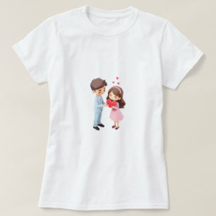 T-shirt Little Miss   Joyeuse Saint-Valentin   Cadeaux mig